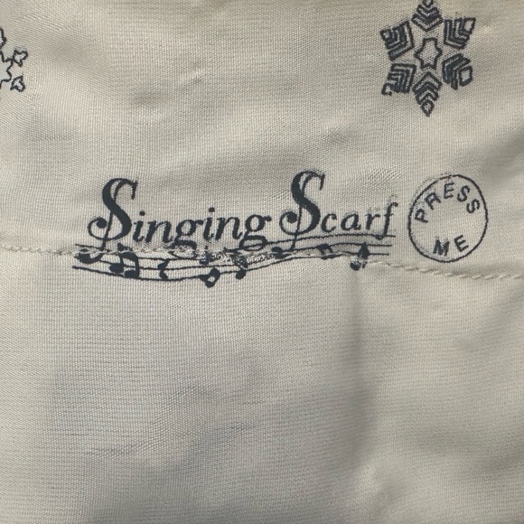 Vintage Singing Scarf Snowman Musical Holiday Novelty Christmas Made in Italy - Picture 3 of 9